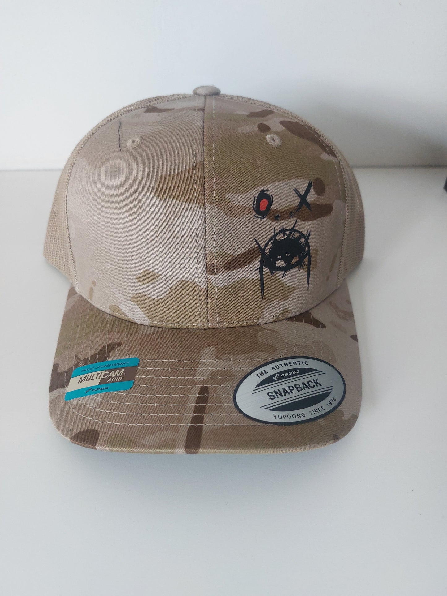 Retro Trucker Multicam logo cap