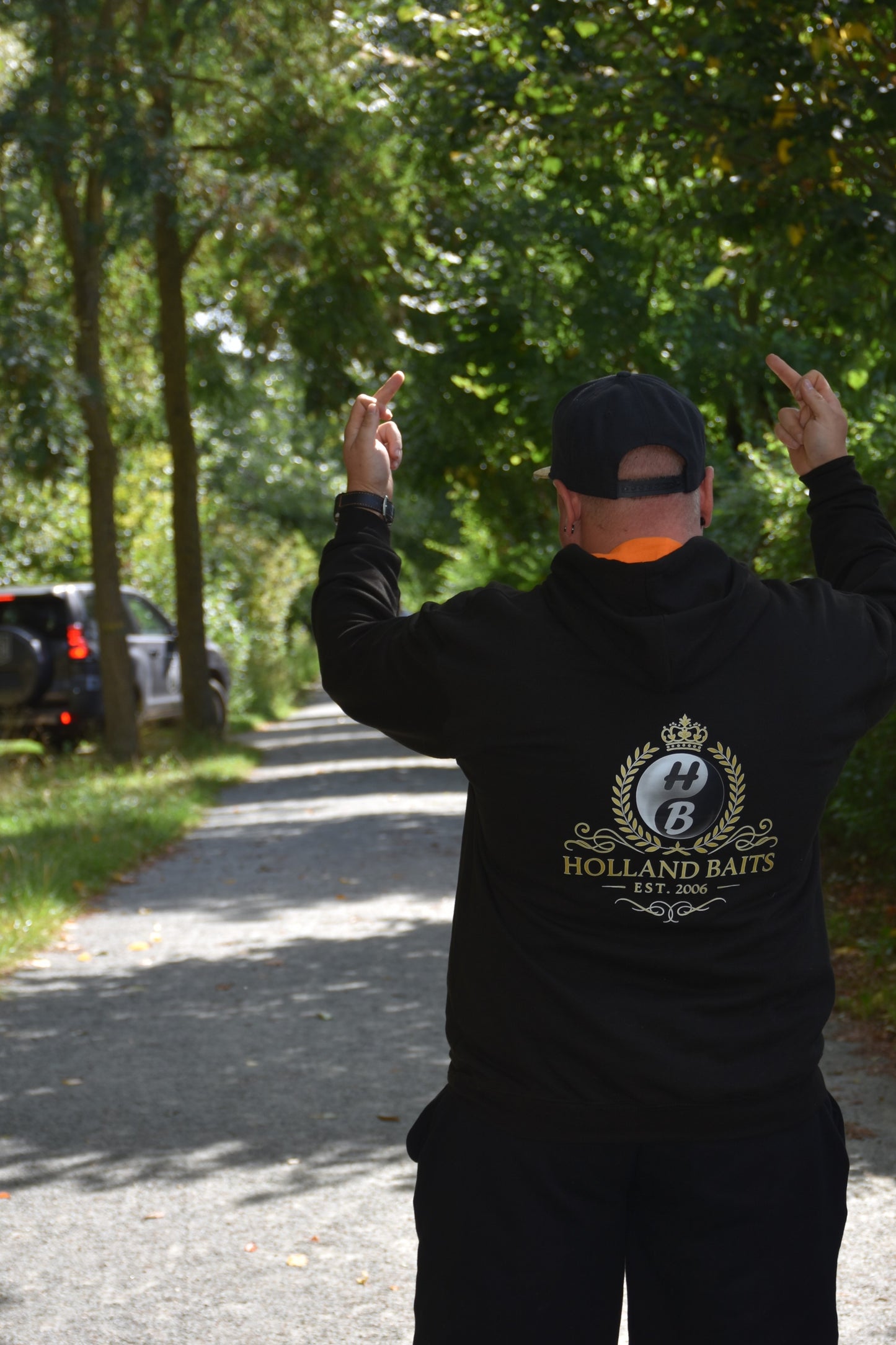 Holland Baits Hoodie Black-Orange