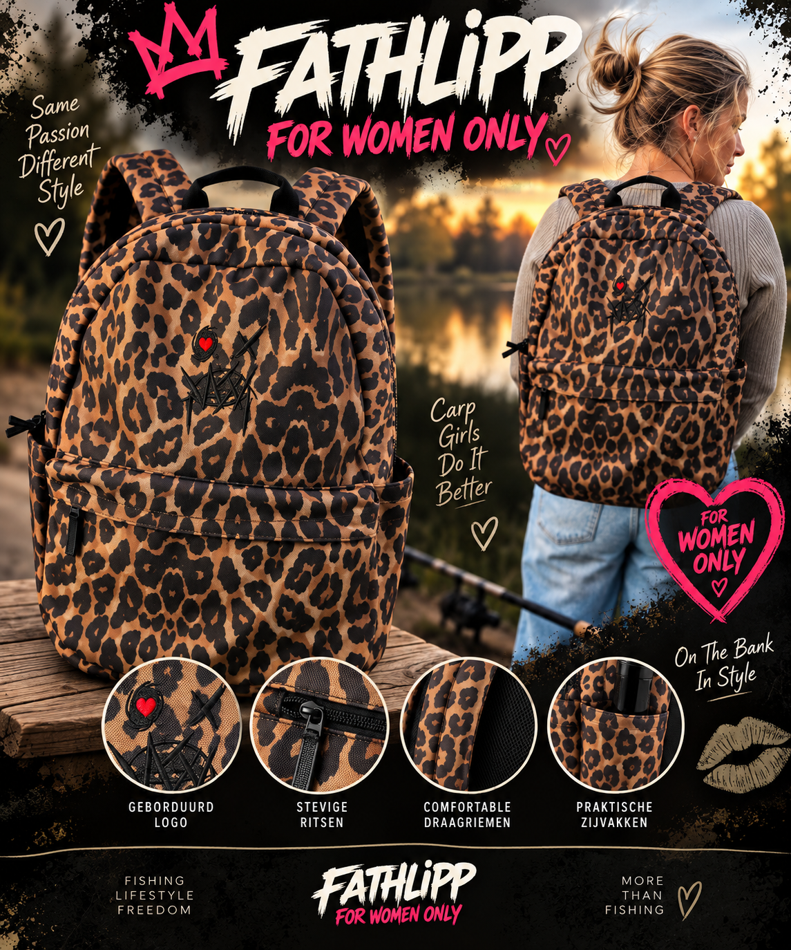 FATHLIPP Leopard Backpack