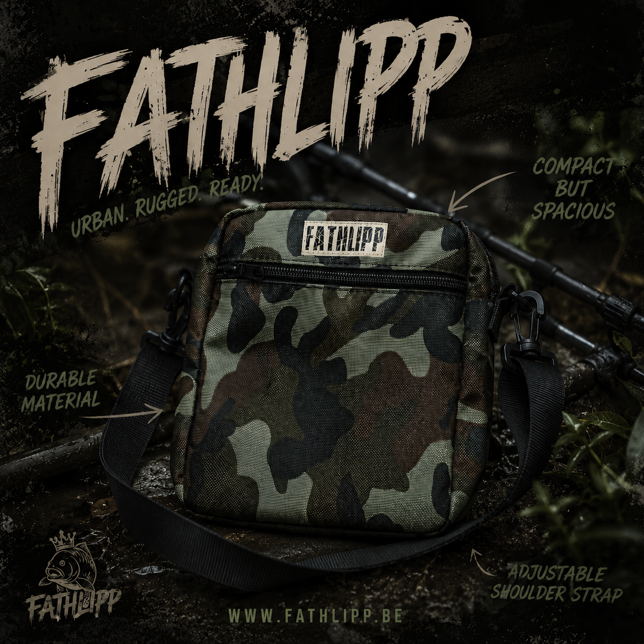 FATHLIPP Camo Crossbody Bag