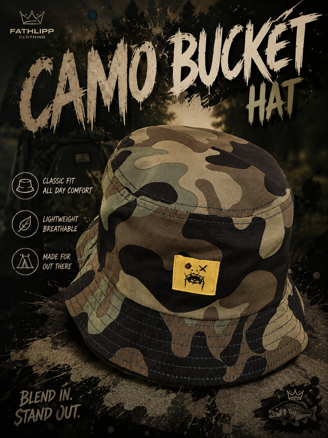 Fathlipp Bucket Hat Camo