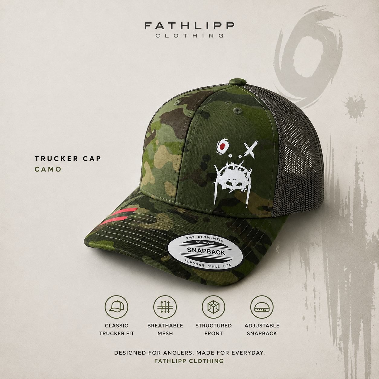 Fathlipp Trucker Cap – Camo