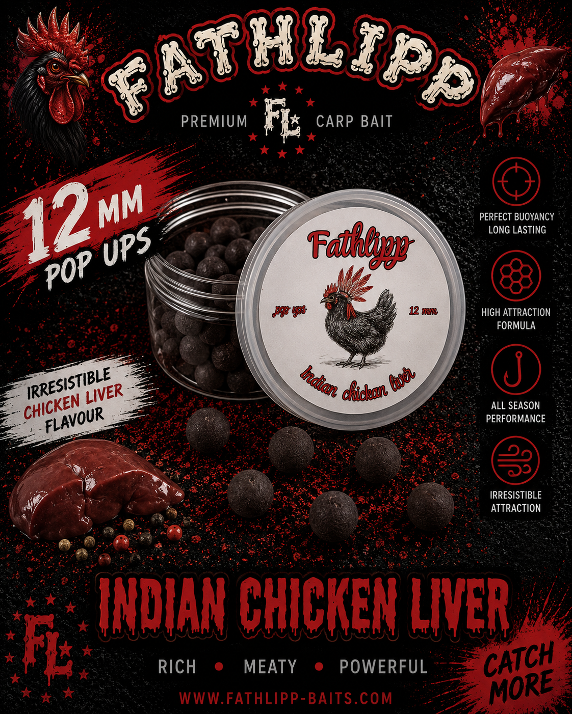 Fathlipp Indian Chicken Liver 12 mm