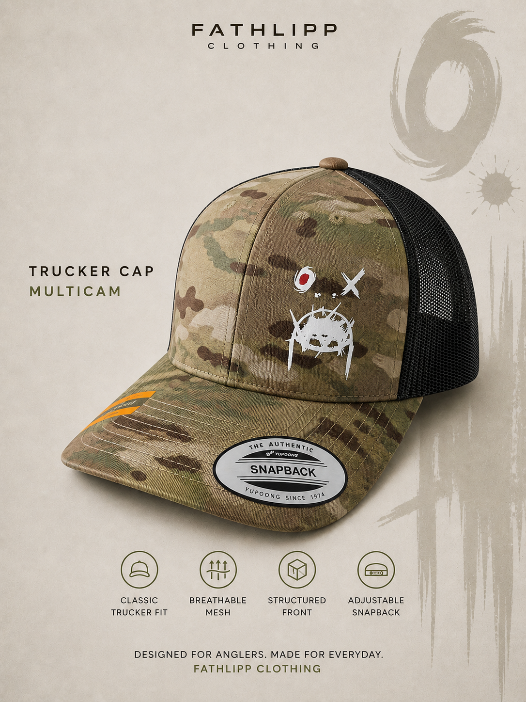 Fathlipp Trucker Cap – Multicam