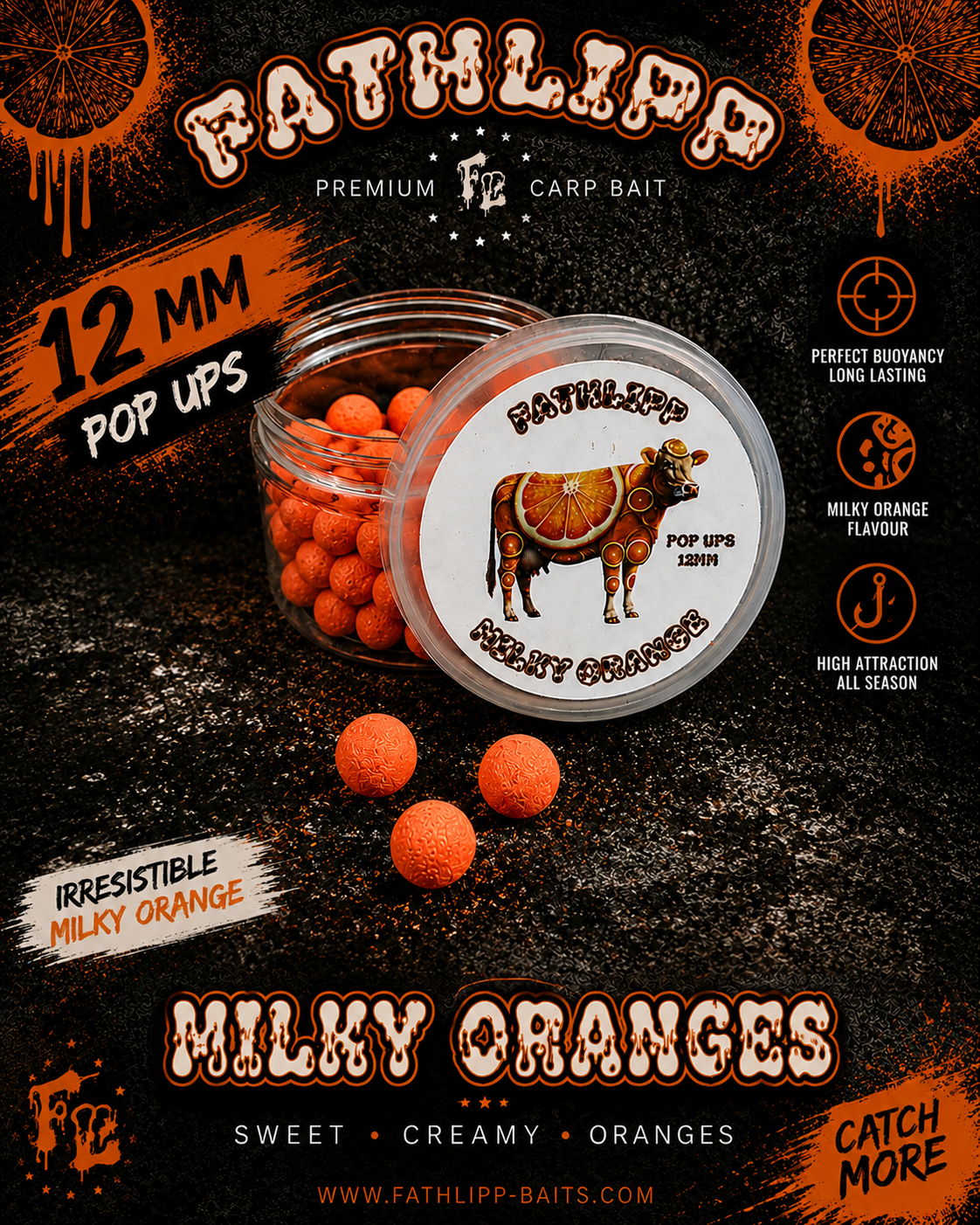 Fathlipp Milky Orange Pop Up 12 mm