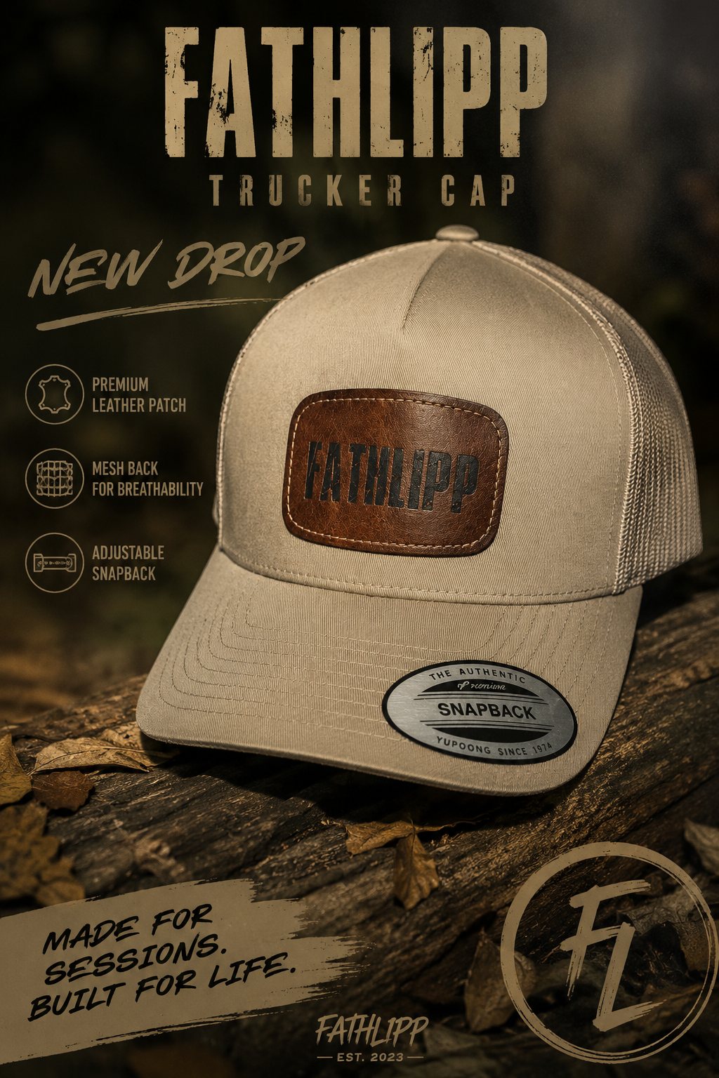 FATHLIPP Snapback Trucker Cap