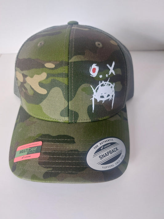 Retro Trucker Multicam logo cap