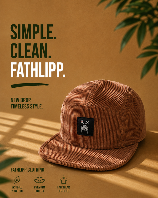 FATHLIPP Logo Corduroy Cap - Redwood