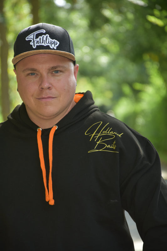 Holland Baits Hoodie Black-Orange
