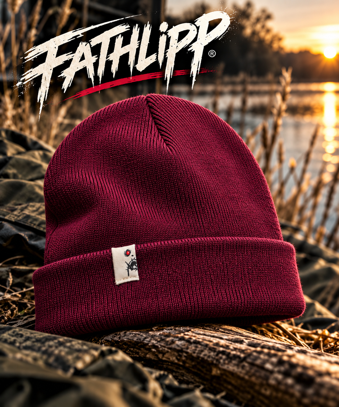 FATHLIPP Half Signature Beanie