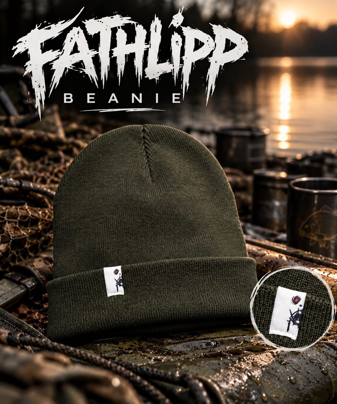FATHLIPP Half Signature Beanie