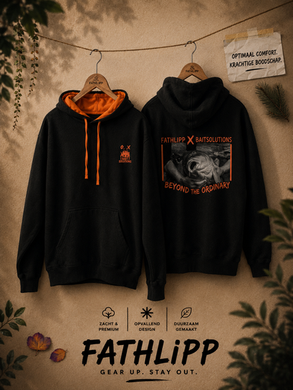 Fathlipp X Baitsolutions Hoodie – Beyond the Ordinary - Collab