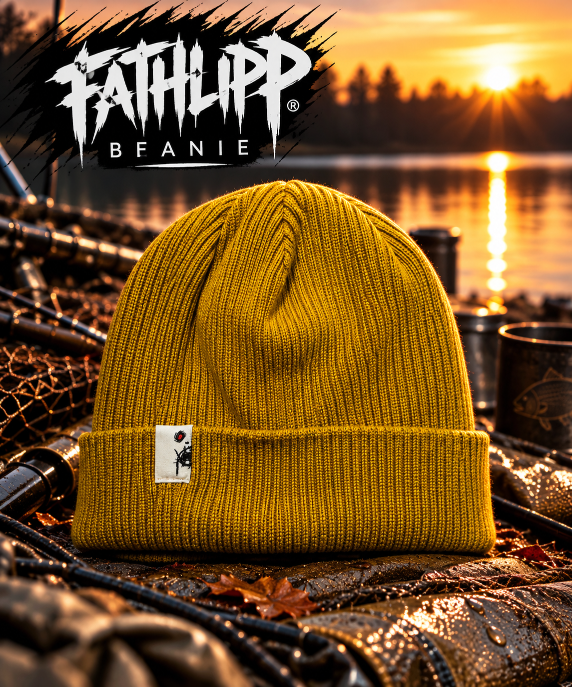 Fathlipp Organic Beanie – Stil mit grünem Herzen 🌿