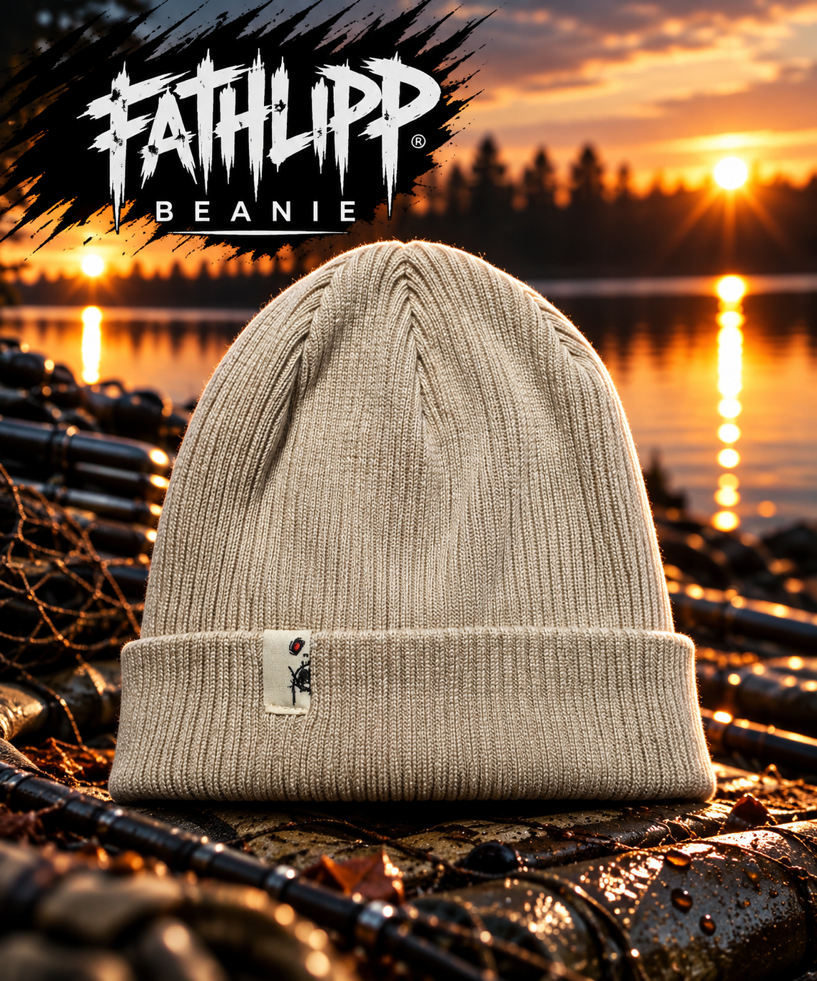 Fathlipp Organic Beanie – Stil mit grünem Herzen 🌿