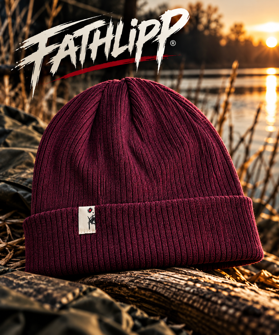 Fathlipp Organic Beanie – Stil mit grünem Herzen 🌿