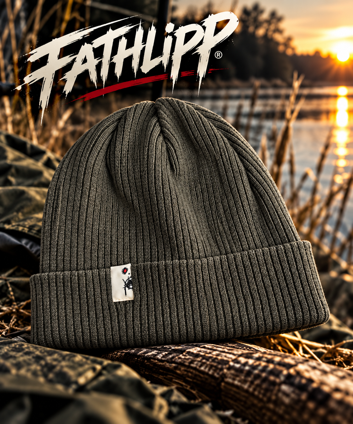 Fathlipp Organic Beanie – Stil mit grünem Herzen 🌿