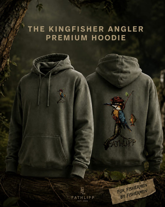 The Kingfisher Angler Premium Hoodie