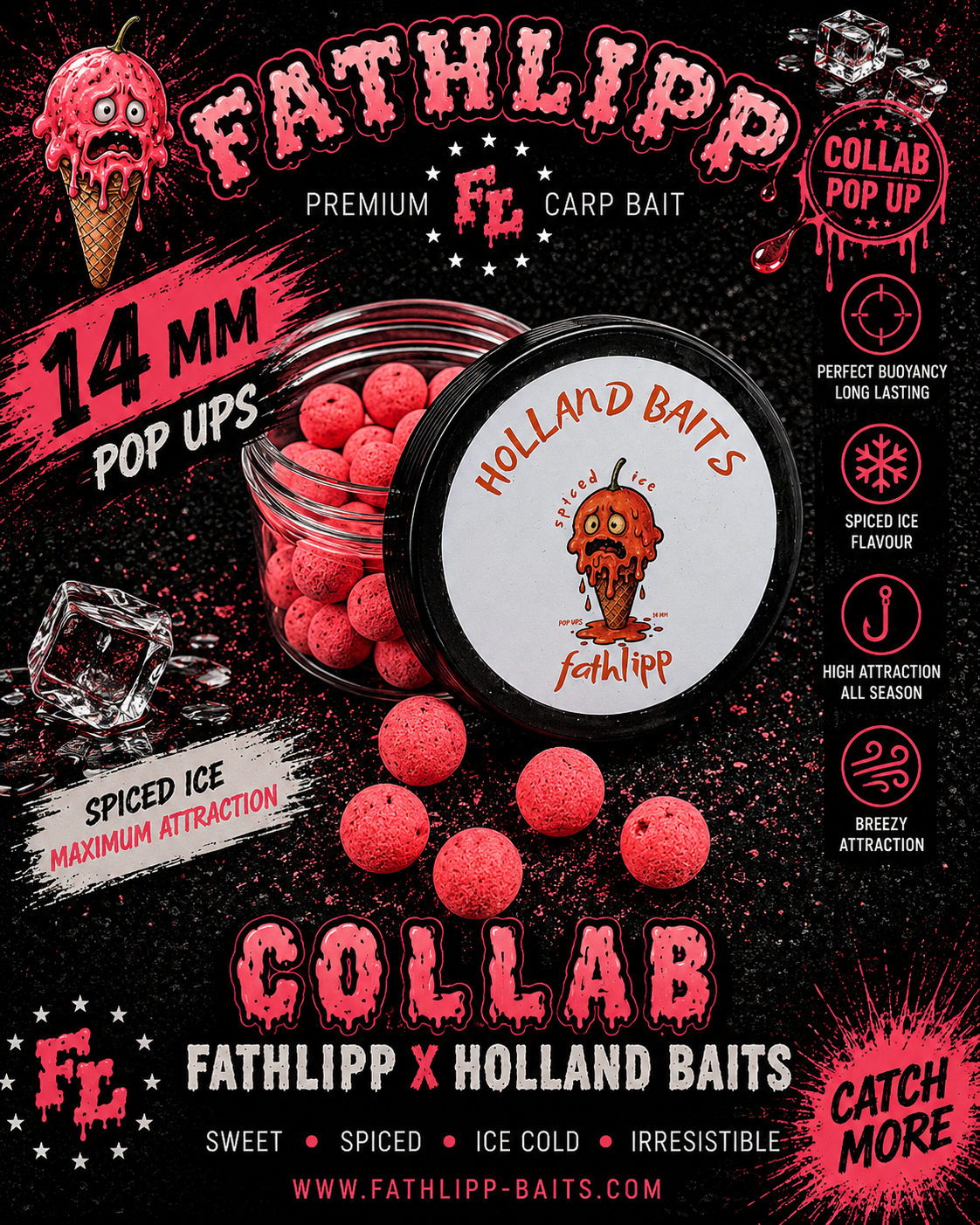 Spiced Ice Collab Pop Ups Holland Baits & Fathlipp