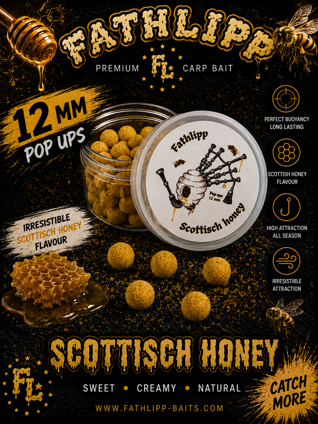 Fathlipp Scottisch Honey Pop Up 12 mm