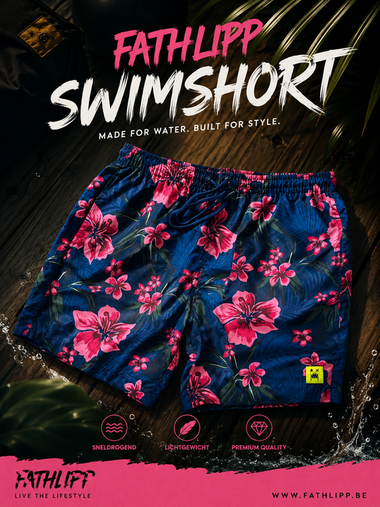 FATHLIPP Swim Short Navy-Pink
