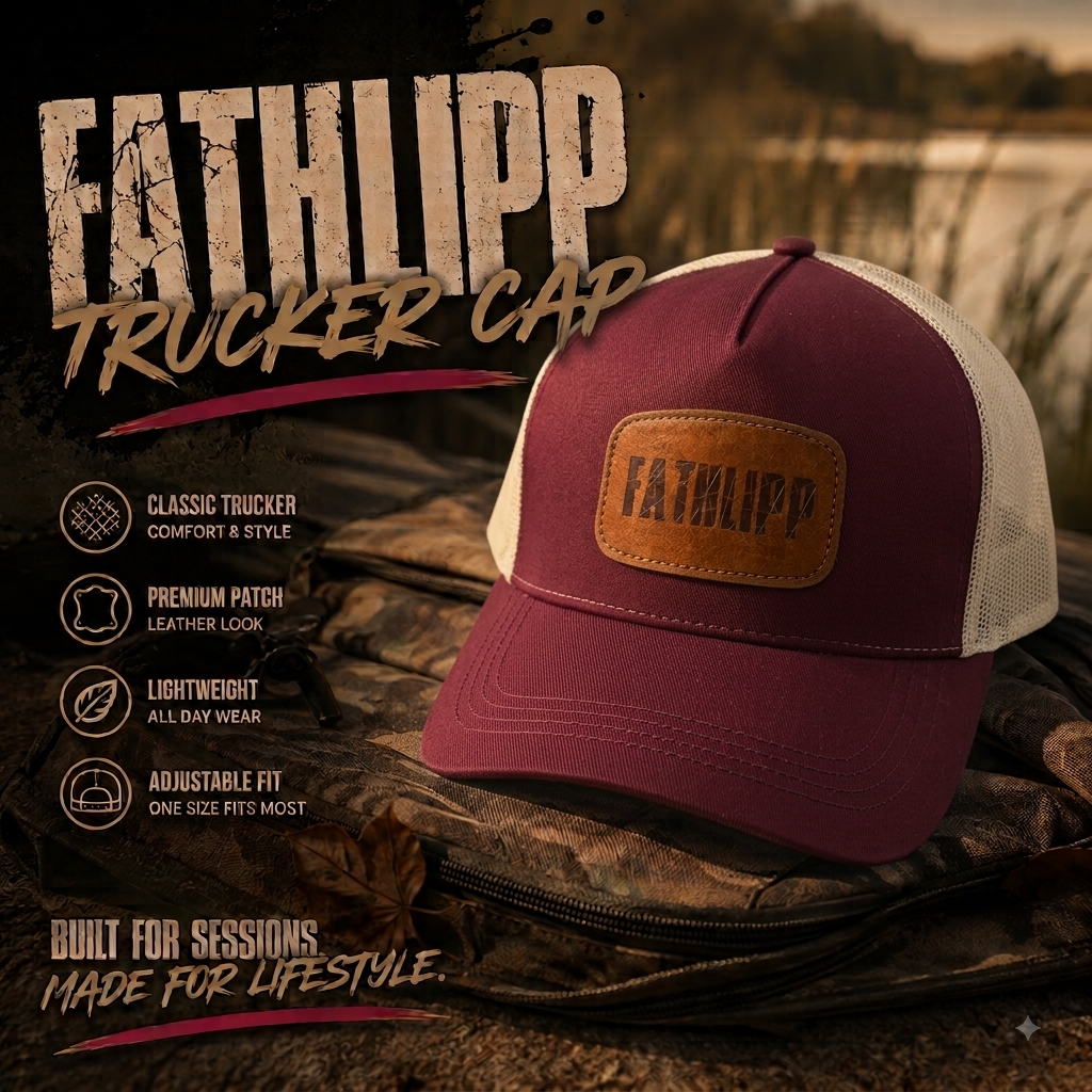 FATHLIPP Trucker Cap Burgundy - Stone