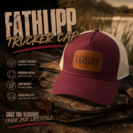 FATHLIPP Trucker Cap Burgundy - Stone